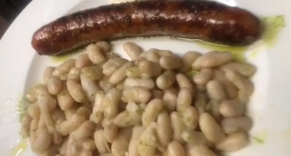 Butifarra con judías