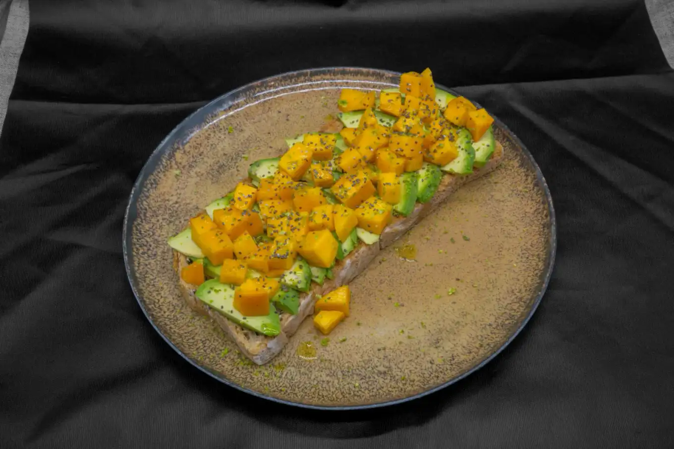 Torrada de mango y lima